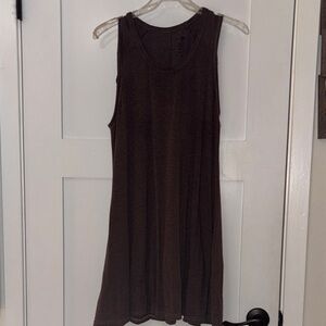 Sleeveless Brown Dress